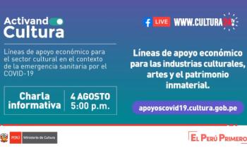 Líneas de apoyo económico para el sector cultural en el contexto de la emergnecia sanitaria por el COIVD-19 - líneas de apoyo económico para las industrias culturales, artes y el patrimonio inmaterial