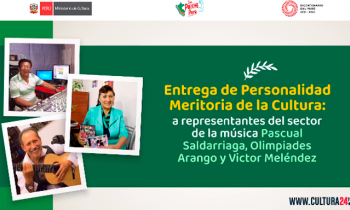 Entrega de personalidad meritoria de a cultura - representantes del sector de la música pascual  