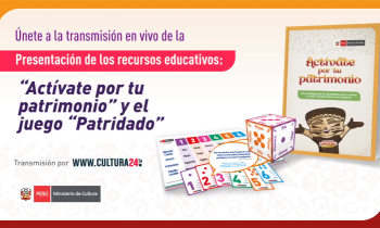 Presentación de los recursos educativos - Actívate por tu patrimonio y el juego "Patridado"